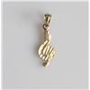 Image 1 : 10K Yellow Gold Treble Clef Music Note Pendant