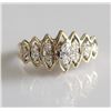 Image 2 : 14K Yellow Gold Marquis Diamond Ring