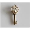 Image 1 : 14K Yellow Gold Heart Key Pendant