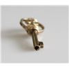 Image 2 : 14K Yellow Gold Heart Key Pendant