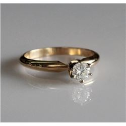 14K Yellow Gold Engagement Ring
