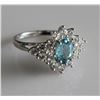 Image 1 : 10K White Gold Topaz Ring