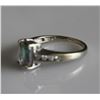 Image 2 : 10K White Gold Mystic Topaz and Diamond Ring