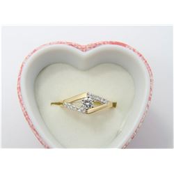 14K Yellow Gold Diamond Ring