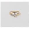 Image 3 : 14K Yellow Gold Diamond Ring