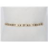 Image 1 : 10K Yellow Gold and Diamond Tennis Bracelet