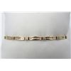 Image 2 : 10K Yellow Gold and Diamond Tennis Bracelet
