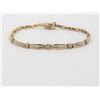 Image 3 : 10K Yellow Gold and Diamond Tennis Bracelet