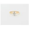 Image 1 : 14K Yellow Gold Solitaire Marquis Diamond Ring