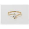 Image 1 : 14K Yellow Gold Marquis Cut Diamond Ring