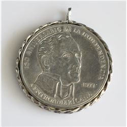 1971 4oz Framed Sterling Silver 20 Balboa