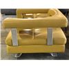 Image 2 : YELLOW LEATHER DESIGNER MODERN CHAIR