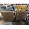 Image 2 : PAIR OF DESIGNER BUTTON ARM CHAIRS