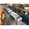 Image 2 : LOT OF 4 PATIO CHAIRS AND ONE PATIO LOVE SEAT