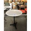 Image 2 : MARBLE TOP CAST IRON BASE CAFE TABLE