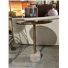 Image 2 : ROUND METAL AND MARBLE BASE SIDE TABLE