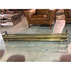 ANTIQUE BRASS FIREPLACE SURROUND