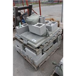 PALLET OF CINDER BLOCKS