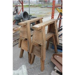 LOT OF 4 SAWHORSES