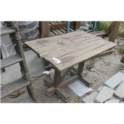 RUSTIC WOOD TABLE