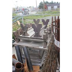 PALLET LOT OF WOODEN BENCHES AND TABLES