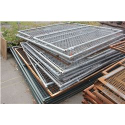 PALLET LOT OF METAL FENCE PIECES