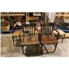 Image 1 : LOT OF 6 VINTAGE CHAIRS