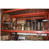 Image 1 : LOT OF MISC FURNITURE ON PALLET RACKING