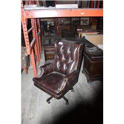 LEATHER BUTTON BACK EXECUTIVE CHAIR