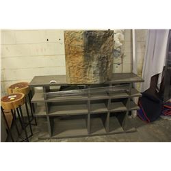 TV STAND AND ARTIFICIAL BOULDER TABLE