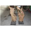 Image 1 : PAIR OF DRIFTWOOD FIGURES