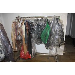 ROLLING RACK OF COSTUMES AND CLOTHING, RACK NOT INCLUDED