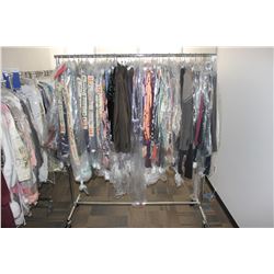 ROLLING RACK OF COSTUMES AND CLOTHING, RACK NOT INCLUDED