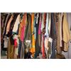 Image 4 : LARGE LOT OF WARDROBE CLOTHING, HATS AND SHOES, RACK NOT INCLUDED
