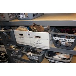 SHELF LOT OF WARDROBE SHOES