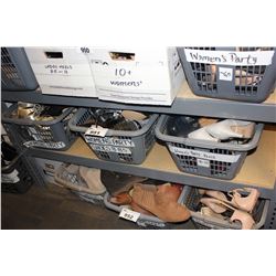 SHELF LOT OF WARDROBE SHOES