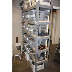 METAL SHELVING UNIT, CONTENTS NOT INCLUDED