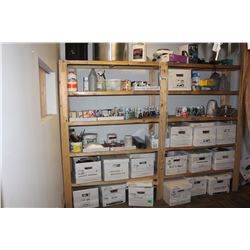 LARGE LOT OF PAINT, DYES, AND CLEANERS