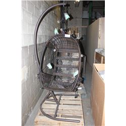 HANGING PATIO CHAIR WITH STAND