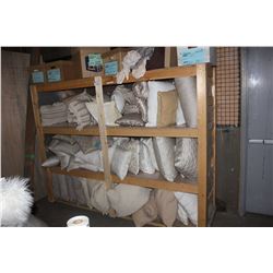 SHELF OF DECORATIVE CUSHIONS, SHELF INCLUDED