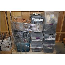 ROLLING CART OF WARDROBE SHOES AND ACCESSORIES