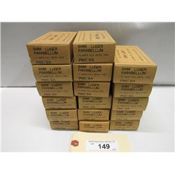 17 Full Boxes Of P M C 9mm Luger 115 Gr Ammo