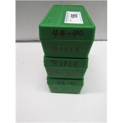3 Plastic Cases Of 44-40 200 Gr Ammo