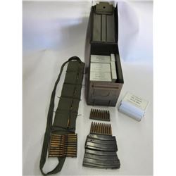 Metal Ammo Box Full Of Misc Ammo