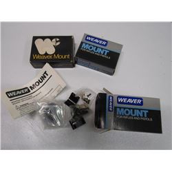 3 Weaver Mounts - All 1detachable Top Rings