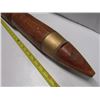 Image 2 : Large Collectible Wood  Brass Bullet