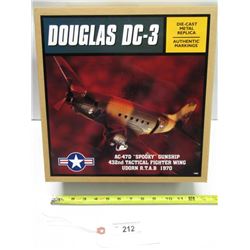 Douglas Dc-3 Die Cast Metal Replica Plane