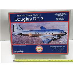 Douglas Dc-3 Die Cast Metal Replica Plane