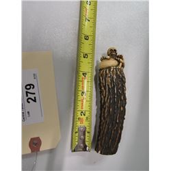 Intricately Carved Antler Piece