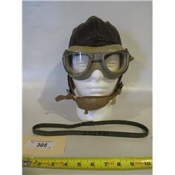 Original U.S. WWII  Army Air Force Helmet Set
